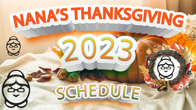 Thanksgiving week Schedule 2023